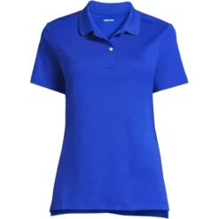 Lands' End School Uniform Women's Short Sleeve Feminine Fit Interlock Polo Shirt -Clothing store GUEST c1af6d06 2a14 4c77 afe7 8e94a9b836df