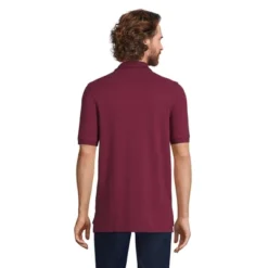 School Uniform Young Men's Short Sleeve Mesh Polo Shirt