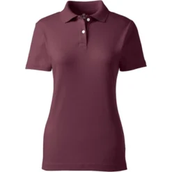 Lands' End School Uniform Women's Short Sleeve Feminine Fit Interlock Polo Shirt -Clothing store GUEST c68d3bae 55db 4bdf 9217 c9228ee9a1de