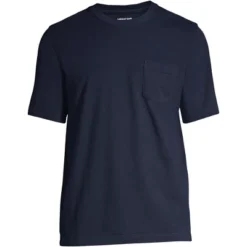Lands' End Men's Super-T Short Sleeve T-Shirt With Pocket -Clothing store GUEST c6a2f1b4 ce96 4813 afff fcaee9bc992d