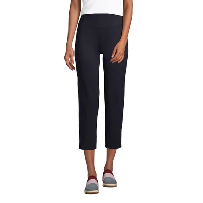 Lands' End Lands' End Women's Tall Active Crop Yoga Pants 2 Lands' End Lands' End Women's Tall Active Crop Yoga Pants - Image 2