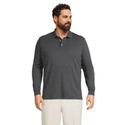 Lands' End Men's Long Sleeve Super Soft Supima Polo Shirt -Clothing store GUEST c75d62ec b899 4193 a019 82e6bc5d80c7