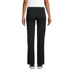 Lands' End Women's Tall Starfish Mid Rise Straight Leg Elastic Waist Pull On Pants