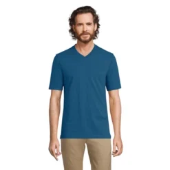 Lands' End Men's Super-T Short Sleeve V-Neck T-Shirt -Clothing store GUEST c793ae64 c4bb 4314 bdda 2fcf60091b43