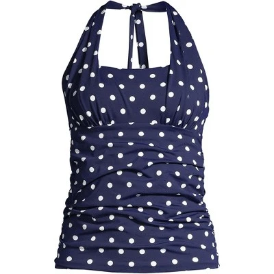 Lands' End Women's Chlorine Resistant Square Neck Halter Tankini Swimsuit Top 5 Lands' End Women's Chlorine Resistant Square Neck Halter Tankini Swimsuit Top - Image 5