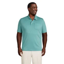 Lands' End Men's Short Sleeve Super Soft Supima Polo Shirt With Pocket -Clothing store GUEST c8ce3f47 d763 478c b098 102318f69e94