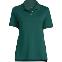 Lands' End School Uniform Women's Short Sleeve Interlock Polo Shirt -Clothing store GUEST ca8dc3e2 46ea 43c0 bcfc 2f25924acb0b