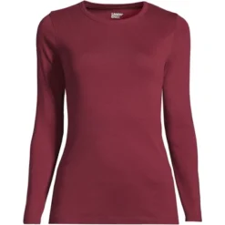 Lands' End Women's Tall All Cotton Long Sleeve Crewneck T-Shirt -Clothing store GUEST caf266b6 d899 4036 a0a5 fb4938bbed43