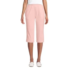 Lands' End Women's Sport Knit High Rise Elastic Waist Pull On Capri Pants -Clothing store GUEST cd1c0ddb 4fd8 4875 b88c 544138133387