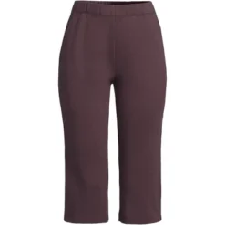 Lands' End Women's Sport Knit High Rise Elastic Waist Pull On Capri Pants -Clothing store GUEST d2ee4cba 9d84 458a bcc9 b78a15185bd0