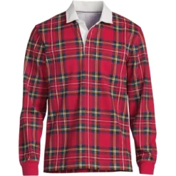 Lands' End Men's Long Sleeve Solid Rugby -Clothing store GUEST d30cae8e f231 4fff a250 2ec4fbc9cec8