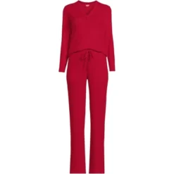 Lands' End Women's Cozy 2 Piece Pajama Set - Long Sleeve Top And Pants 13 Lands' End Women's Cozy 2 Piece Pajama Set - Long Sleeve Top And Pants -Clothing store GUEST d3e105ed 6ee2 4877 8dbc ab06def1531e