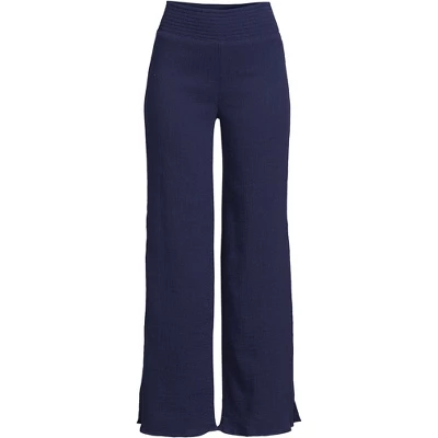 Lands' End Women's Cotton Gauze Swim Cover-up Pants 3 Lands' End Women's Cotton Gauze Swim Cover-up Pants - Image 3