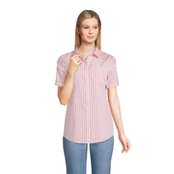 Lands' End Lands' End Women's Short Sleeve No Iron Shirt -Clothing store GUEST d5232a43 309c 47b3 a724 a8843b3c341f