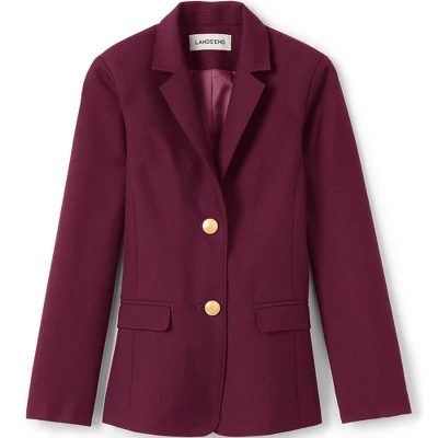 Lands' End School Uniform Girls Hopsack Blazer 2 Lands' End School Uniform Girls Hopsack Blazer - Image 2