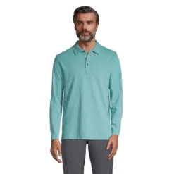 Lands' End Men's Long Sleeve Coolmax Mesh Polo -Clothing store GUEST d7d6fe78 1b60 48c0 a90f 846209a4e00e