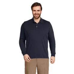 Lands' End Men's Long Sleeve Super Soft Supima Polo Shirt -Clothing store GUEST d7ea8ce3 7f2d 49fb 84c5 077de629ab45