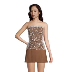 Lands' End Women's Strapless Bandeau Tankini Top Swimsuit With Removable And Adjustable Straps -Clothing store GUEST d8d7b74a 3037 4c6f a4d8 183e867de136