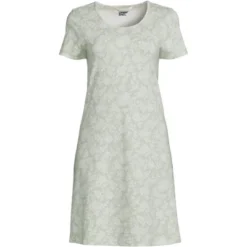 Lands' End Women's Cotton Short Sleeve Knee Length Nightgown -Clothing store GUEST d94ea6b5 0bc1 4025 9452 309d4ac825a6