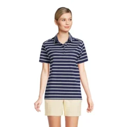 Lands' End Women's Short Sleeve Super T Polo -Clothing store GUEST d9f5709b 66c0 4280 9d5e 0886a4370cac