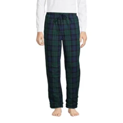 Lands' End Men's High Pile Fleece Lined Flannel Pajama Pants -Clothing store GUEST da73358a 51f4 4f4b a226 847d9a01be0d