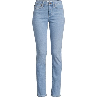 Lands' End Lands' End Women's Tall Recover Mid Rise Straight Leg Blue Jeans 5 Lands' End Lands' End Women's Tall Recover Mid Rise Straight Leg Blue Jeans - Image 5