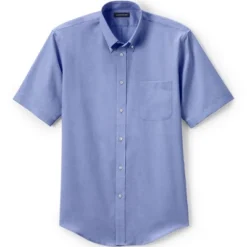 Lands' End School Uniform Men's Short Sleeve No Iron Pinpoint Dress Shirt -Clothing store GUEST dcbffcde 455f 4ee9 ae06 9f098eff016f