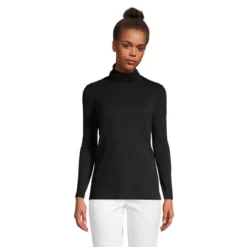 Lands' End Women's Supima Cotton Long Sleeve Turtleneck -Clothing store GUEST de3680b0 485d 4aef 9f74 8e482925830b