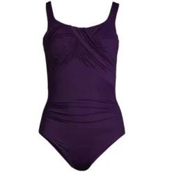 Lands' End Women's Long Slender Carmela Tummy Control Chlorine Resistant Scoop Neck One Piece Swimsuit -Clothing store GUEST de81d57e 1f30 4eab 82dd d7e7696545c6