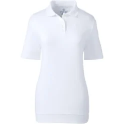 Lands' End Women's Short Sleeve Banded Bottom Polo Shirt -Clothing store GUEST de98b33a 60d2 4a8a a216 9889e68e99e5