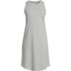 Lands' End Women's Cotton Rib Sleeveless Midi Tank Dress -Clothing store GUEST deef7bdc 081a 43dc be43 54b90fe5e2a4