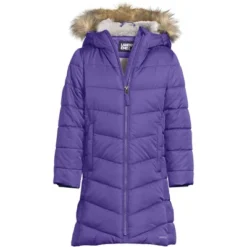 Lands' End Girls Winter Fleece Lined Down Alternative ThermoPlume Coat -Clothing store GUEST df4c545c 6e32 416d 8117 af1f2e3e0207