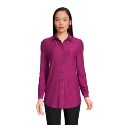 Lands' End Women's Long Sleeve Soft Performance Roll Tab Tunic -Clothing store GUEST dfff0b47 e777 4a1f b4a2 40c69b4a0fef