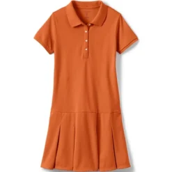 Lands' End School Uniform Girls Short Sleeve Mesh Polo Dress -Clothing store GUEST e10478a0 bd84 4547 aaf9 173d6fff3a76