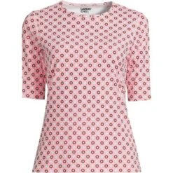 Lands' End Women's Crew Neck Elbow Sleeve Rash Guard UPF 50 Sun Protection Modest Swim Tee -Clothing store GUEST e1f3f658 b721 4b36 a5d1 69158a503fa9