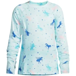Lands' End Girls Thermal Base Layer Long Underwear Thermaskin Crew Neck Shirt -Clothing store GUEST e30b82b0 8966 476e 95ee 380379bf86ed