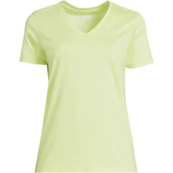 Lands' End Women's Relaxed Supima Cotton Short Sleeve V-Neck T-Shirt -Clothing store GUEST e48119bb 96e3 416a 9ad5 dbf59c9143d9