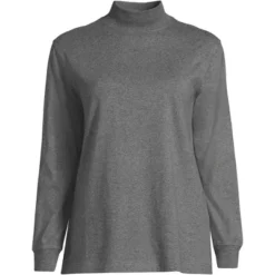 Lands' End Women's Plus Size Long Sleeve Super T Mock -Clothing store GUEST e49df299 30fa 4a2b 9bfc 02e1713bff5f