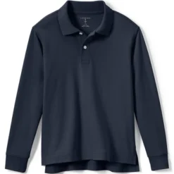 Lands' End School Uniform Kids Long Sleeve Interlock Polo Shirt -Clothing store GUEST e7189469 3f95 42e2 9d18 638c048c2b19
