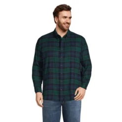 Lands' End Men's Traditional Fit Flagship Flannel Shirt -Clothing store GUEST e74e6228 23fe 480a 8f63 f9fc0b0fdf48