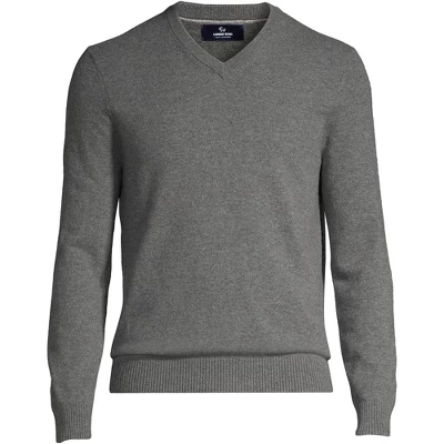 Lands' End Men's Fine Gauge Cashmere V-neck Sweater 9 Lands' End Men's Fine Gauge Cashmere V-neck Sweater - Image 9