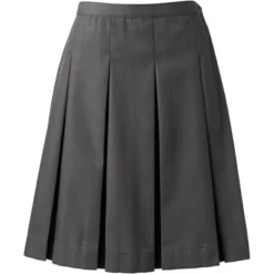 Lands' End Lands' End School Uniform Women's Poly-Cotton Box Pleat Skirt Top Of Knee -Clothing store GUEST e9c13d01 a375 4994 816a edb723030d52
