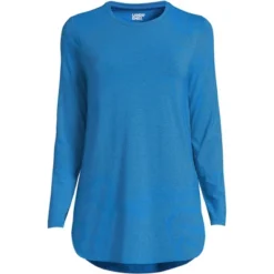 Lands' End Women's Moisture Wicking UPF 50 Sun Long Sleeve Curved Hem Tunic Top -Clothing store GUEST ea11464e b173 47eb 9951 b484895610c0