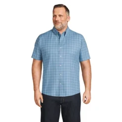 Lands' End Men's Short Sleeve Traditional Fit No Iron Sportshirt -Clothing store GUEST ea1fcd53 68e6 47d4 b162 797becb7bbad