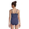 Lands' End Women's Mastectomy Chlorine Resistant Square Neck Tankini Top Swimsuit Adjustable Straps