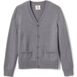 Lands' End School Uniform Boys Cotton Modal Button Front Cardigan Sweater -Clothing store GUEST eb11b5b9 2681 4189 a397 216466a1f3ce
