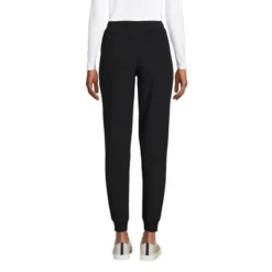 Lands' End Women's Tie Waist T100 Fleece Jogger Pants