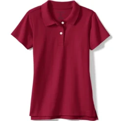 Lands' End School Uniform Girls Short Sleeve Feminine Fit Interlock Polo Shirt -Clothing store GUEST eb218f44 4c67 4ac3 a108 ce3dd9d93c24