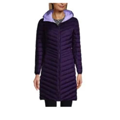Lands' End Women's Ultralight Packable Long Down Coat -Clothing store GUEST eb418833 47a8 4ad6 9c1c 059b14db4d1b