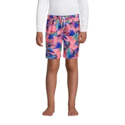 Lands' End Lands' End Boys Print Swim Trunks
